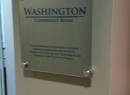 Aluminum interior sign
