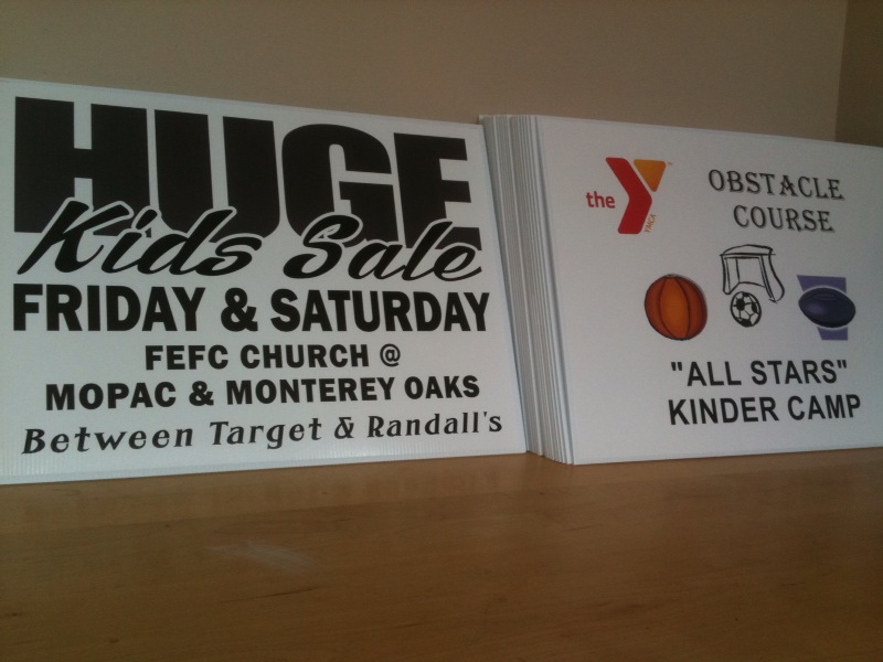 Choroplast Signs Austin Signs & Banners Austin TX, Sign Company, Yard