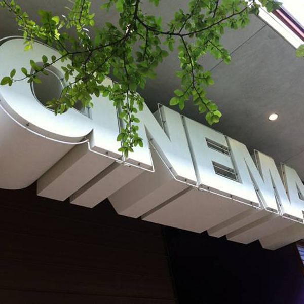 Cinema dimensional letter sign