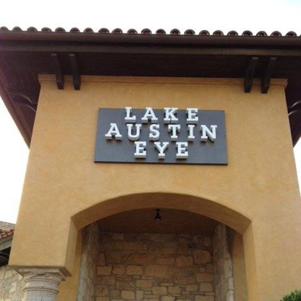 Lake Austin Eye store sign