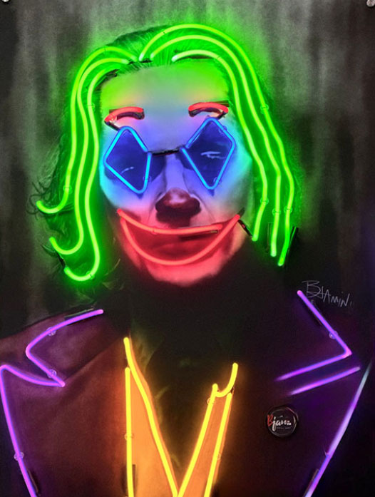 custom design neon sign joker by austin sign co