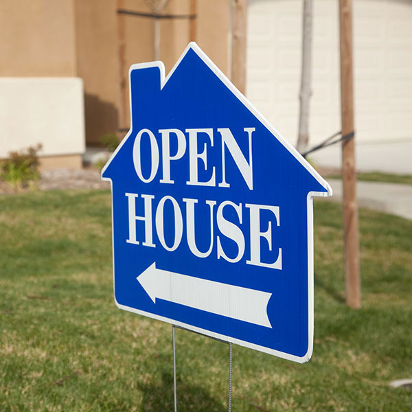 Open House Yard Sign