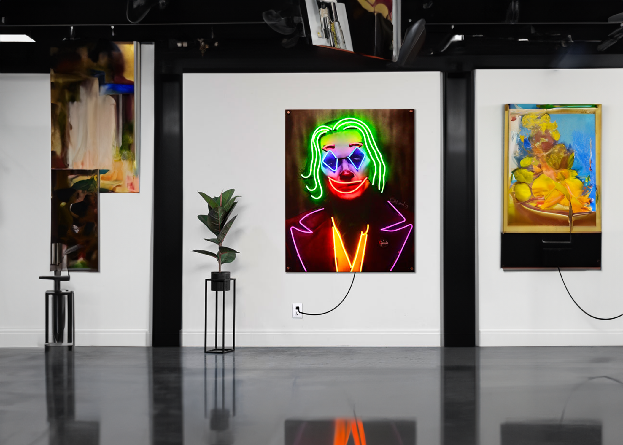 Joker Neon Sign in Gallery