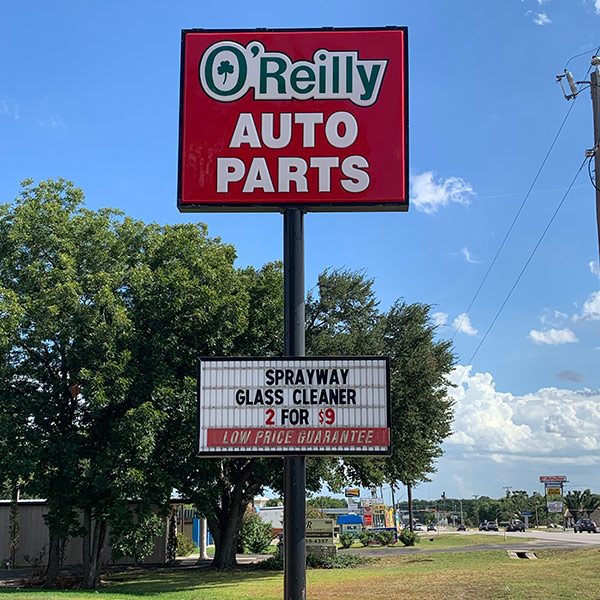 O'Reilly Auto Parts Storefront Sign